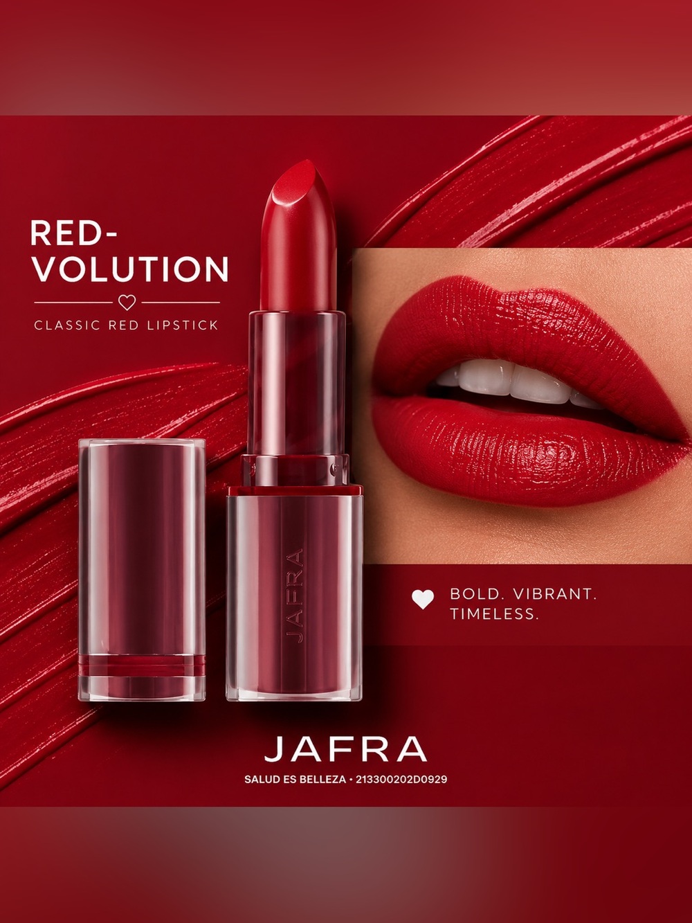 Jafra Classic Lipstick Red-volution | Classic Red Lipstick | New
